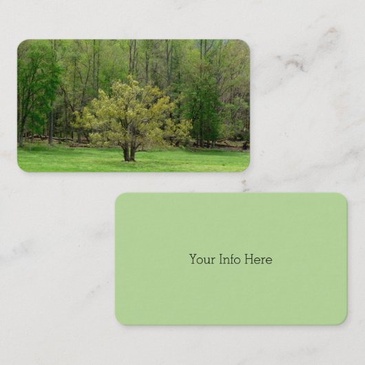 Beau Cartes de visite d'arbre (Devant / Derrière)