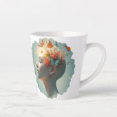 Beau Cerveau Fleurit Différemment Lady Coffee Mug (Droite)