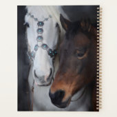 Beau Cheval Blanc Arabe avec Colt (Dos)