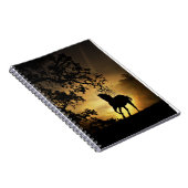 Beau cheval dans le Carnet du coucher de soleil (Côté Droit)