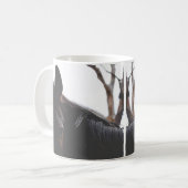 Beau Cheval foncé Animaux Café Mug (Devant gauche)