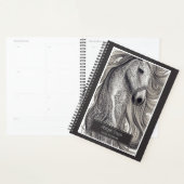 Beau Cheval Gris Argent Orné avec/ Flower Mane (Devant avec enveloppe)