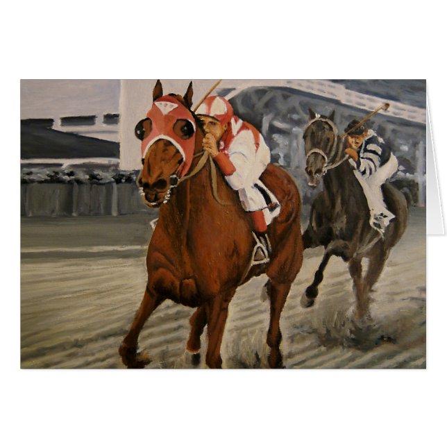 Beau cheval ravit les propriétaires en course clas (Devant horizontal)