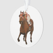 Beau cheval ravit les propriétaires en course clas (devant)