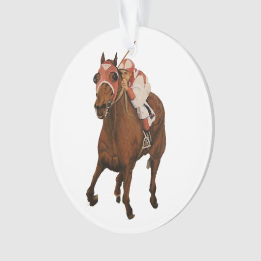 Beau cheval ravit les propriétaires en course clas (devant)