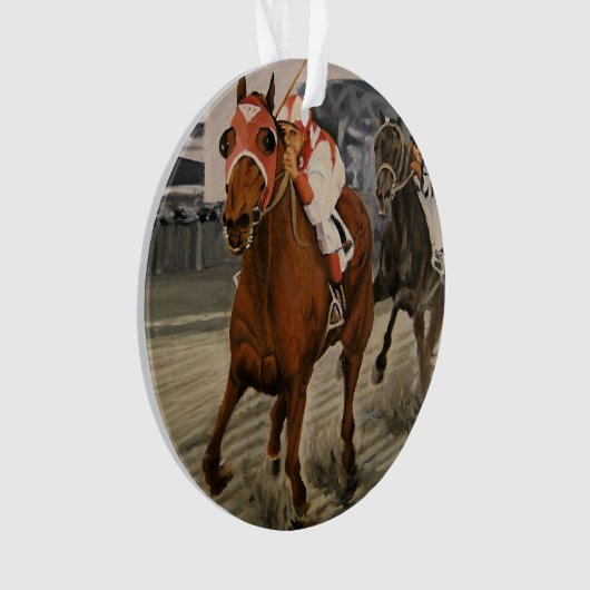 Beau cheval ravit les propriétaires en course clas (devant)