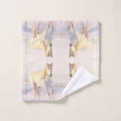 Beau Cheval Sauvage Blanc (Gant de toilette)