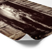 Beau Chevaux Rustique Brown Grange Poster (Coin)