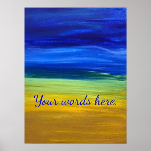 Beau ciel de sable peint vos mots Affiches (Devant)