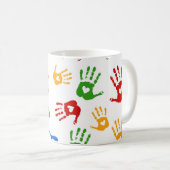 Beau coeur en Palm Coffee Mug (Devant droit)