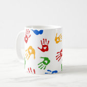 Beau coeur en Palm Coffee Mug (Devant gauche)