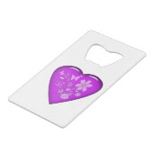 Beau Coeur Floral De Verre (Dos Angle)