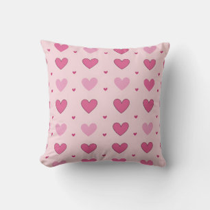 Beau coeur motif Petit oreiller à Thon