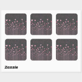 Beau Coeurs Roses Sticker Saint Valentin (Feuille)