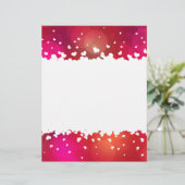 Beau Coeurs Volants Bordure En-Tête Papier à lettr (Debout devant)