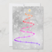 Beau Cool Arbre de Noël Arc-en-ciel Invitation (Dos)