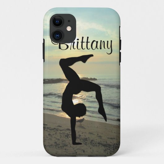 BEAU COQUE IPHONE DE GYMNASTIQUE PERSONNALISÉ (Dos)