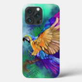 Beau coque iphone de perroquet couleur (Verso)