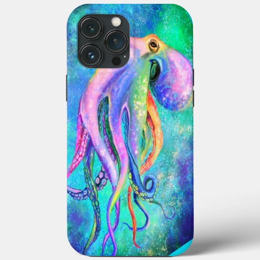 Beau coque iphone octopus couleur (Verso)