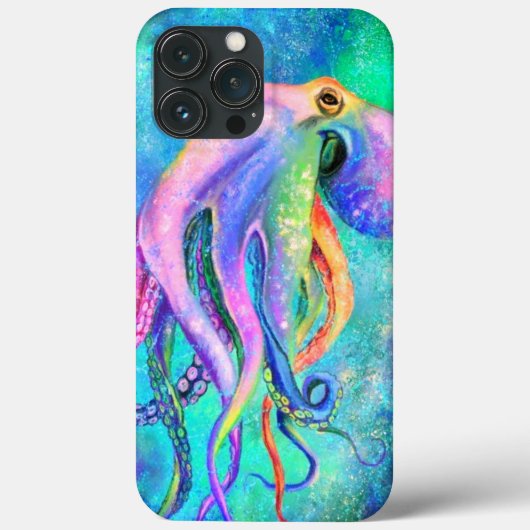 Beau coque iphone octopus couleur (Verso)