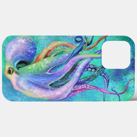 Beau coque iphone octopus couleur (Verso (horizontal))