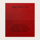 Beau coucher de soleil de la Valentine's Card sur (Inside Unfolded)