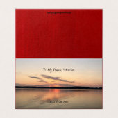 Beau coucher de soleil de la Valentine's Card sur (Outside Unfolded)