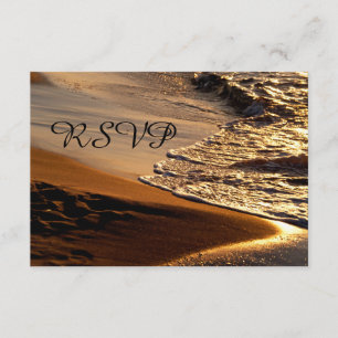 Beau coucher de soleil Sandy Beach Mariage RSVP