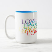 BEAU COUP D'AMOUR Tall Bleu Mug à deux tons (Gauche)