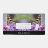 Beau couple papillon sur fleurs lilas roses (Clavier et souris)