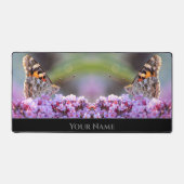 Beau couple papillon sur fleurs lilas roses (Recto)