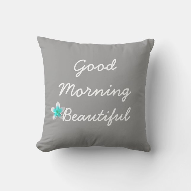 Beau coussin bonjour (Recto)