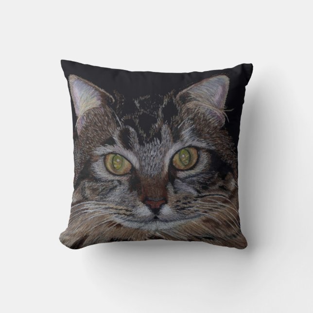 Beau coussin de chat de ragondin du Maine (Recto)