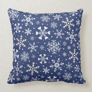 Beau coussin de flocon de neige