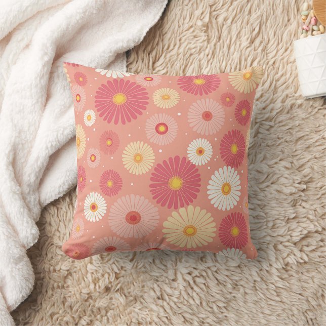 Beau coussin motif de fleurs de votre propre (Couverture)