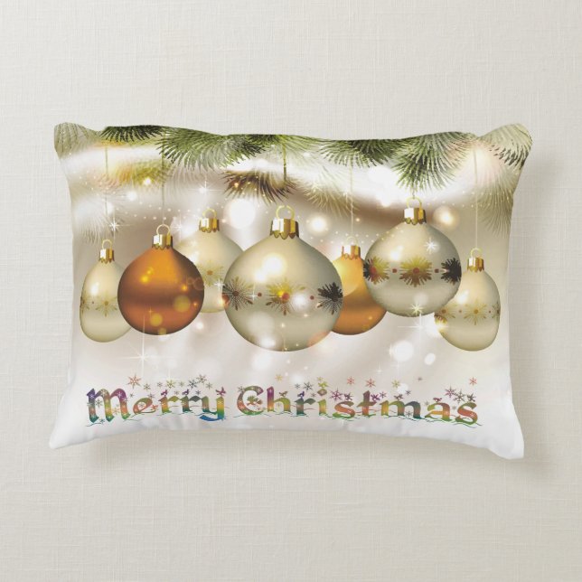 Beau Coussin ornements de Noël (Dos)