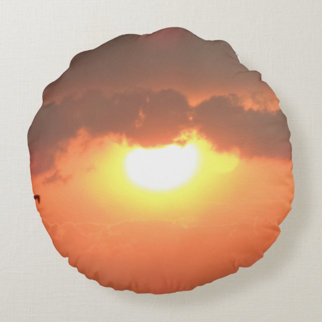 Beau Coussin rond Sunset (Dos)