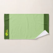 Beau Crocodile sur Lime Green Serviettes de bain e (Serviette à main)