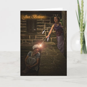 Beau "croyez juste" la carte de Cendrillon et de