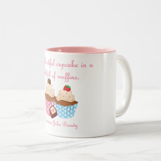 Beau Cupcake Mug (Devant droit)