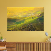 Beau décor de la toile des collines Imprimer (Insitu(Salon))