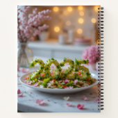 Beau décor de salade rose carnet 2025 (Dos)
