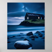 Beau décor marin ou affiche de dessin (Devant)