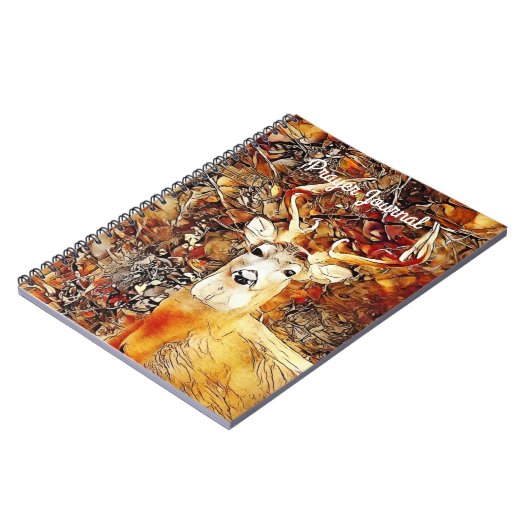 Beau Deer Buck Journal de prière (Côté gauche)