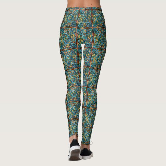 Beau Design Celtique Irlandais Imprimer Leggings (Dos)