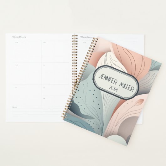 Beau design feuille pastel élégant (Devant avec enveloppe)