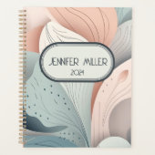 Beau design feuille pastel élégant (Devant)