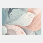 Beau design feuille pastel élégant (Devant 2)