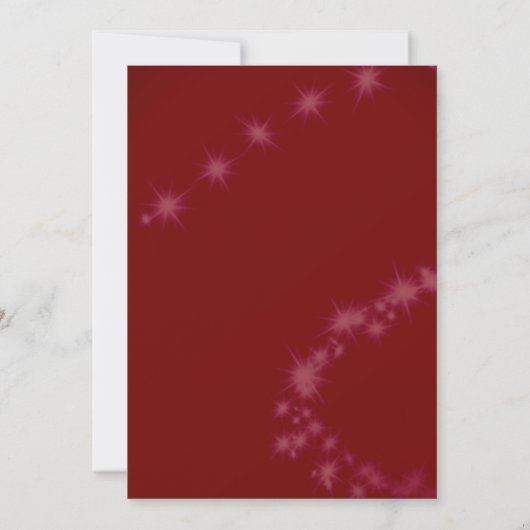 Beau Dîner de Noël Invitation (Dos)