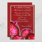 Beau Dîner de Noël Invitation (Devant / Derrière)
